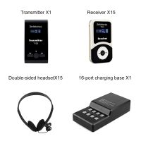 t130-transmitter-1-pc-receiver--15-pcs-headphones-15-pcs-1-charging-base