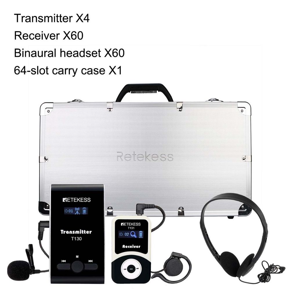 Retekess T130 Interpretation Systems with 64 port Charging Case