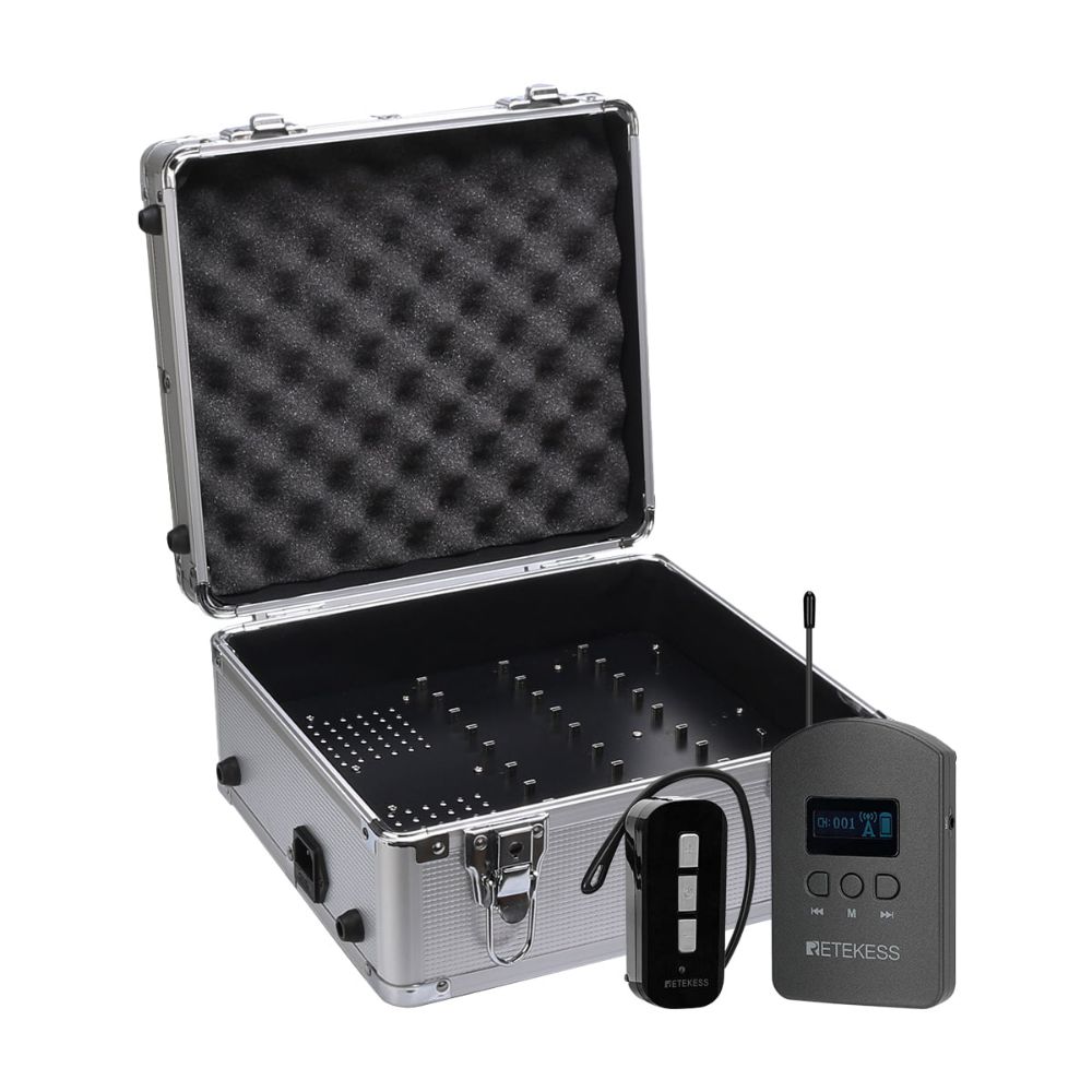 TT112 Guiding Group Tour Guide System With 32 Port Charging Case