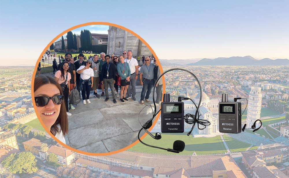 Visit Pisa with the Retekess Whisper System