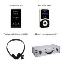 t130-transmitter-4-pcs-receiver-60-pcs-headphones-60-pcs-with-1-charging-case