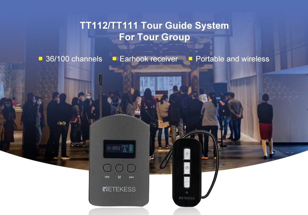 Retekess TT112 TT111 earhanging tour guide system